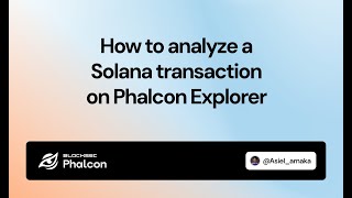 How to Analyze Solana Transactions on Phalcon Explorer [upl. by Williamson916]