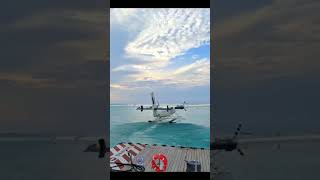 Seaplane takeoff 3 travel maldives subscribe [upl. by Ahsir]