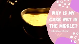 Why Is My Cake Wet In The Middle [upl. by Pru]