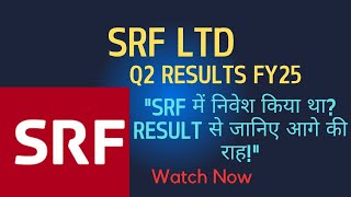 SRF Share News  Q2 Result  SRF Share Latest News Today  SRF Share News Today [upl. by Zucker]