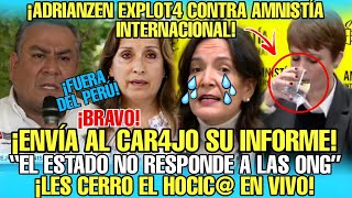 INCREÍBLE GUSTAVO ADRIANZEN ROMPE EN PEDAZOS EL INFORME DE AMNISTÍA INTERNACIONAL CONTRA BOLUARTE [upl. by Atiluj]