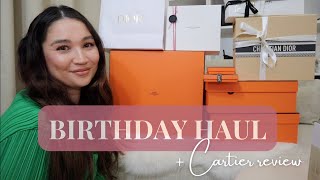 WHAT I GOT FOR MY BIRTHDAY  Hermes Bag amp Cartier Bracelet  Review [upl. by Quintus]