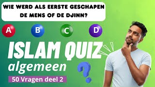 Islam Quiz Algemeen 50 vragen deel 2 [upl. by Atirhs]