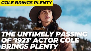 Cole Brings Plenty Yellowstone 1923 actor found dead in Kansas [upl. by Aker937]