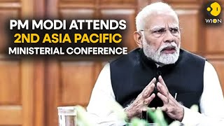 PM Modi LIVE PM Modi attends 2nd Asia Pacific Civil Aviation Ministers Conference  WION [upl. by Lleuqram]