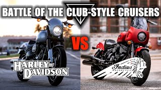 HD Low Rider S VS Indian Sport Chief  Battle of the ClubStyle Cruisers [upl. by Lattie814]