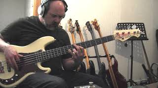 Montsegur IRON MAIDEN Bass Cover Harley Benton PJ75 Rotosound R77 Flatwound Sadowsky preamp [upl. by Ocramed]