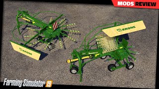 FS19  Krone Swadro 395 Windrower  Farming Simulator 19 Mods Review [upl. by Cleres629]