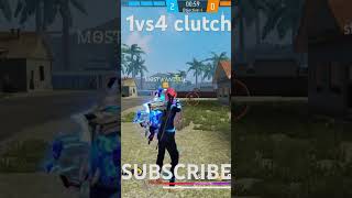 1vs4 clutch please subscribe my channel freefire 1vs4inclashsquadranked viralshorts [upl. by Llerref32]