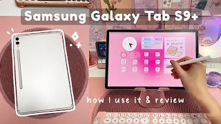 Samsung Galaxy Tab S9 Plus 💗 S9unboxing review amp how i use it ✏️ [upl. by Marsha]