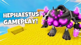 Level 50 quotHephaestusquot Kit Gameplay  Roblox Bedwars [upl. by Alison]