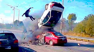 ¡Accidentes increíbles ¡Idiotas al volante – ¿Qué estaban pensando 🚗💥 [upl. by Harness750]