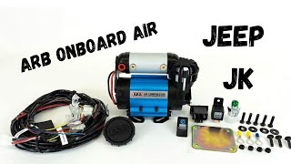 ARB Compressor CMKA12 install in a Jeep JK [upl. by Llertram]