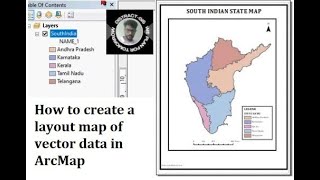 How to create a layout map of vector data in ArcMap Vector layout map in arcmap gismapping [upl. by Gnehs]