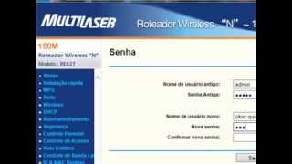 tutorial configura roteador multilaser modelo re027 [upl. by Pippa]