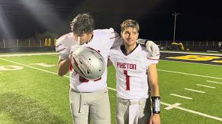 Piketon’s Bo Henry and Luke Gullion discuss win over Paint Valley [upl. by Noit823]