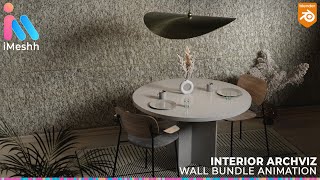 Blender 30 Dynamic Material Animation  Photoscanned Walls Bundle [upl. by Adamik]