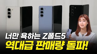 폴드4 재탕인 줄 알았던 Z폴드5 사고 싶게 만드는 의외의 ‘이것’ 힌지 칩셋 태스크바 카메라 가격 [upl. by Adabel]