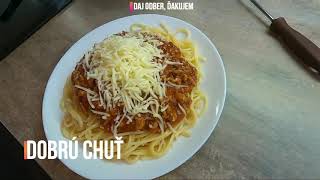 Spaghetti Bolognese jednoduchá 3min kuchyňa [upl. by Velleman]