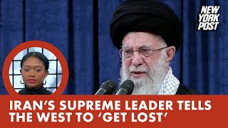 Iran’s supreme leader tells West to ‘get lost’ as Israel vows retaliation for missile attack [upl. by Einon791]