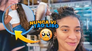 ALISANDO MEU CABELO CACHEADO  porém o video mais fofo desse canal [upl. by Prendergast]