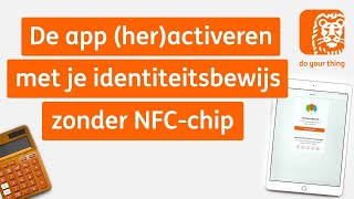 Activeren App met foto van je identiteitsbewijs  Digitaal bankieren Hoe werkt het  ING [upl. by Aramo582]