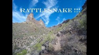 Rattlesnake Spring Warning Hiking The Superstition Wilderness in Arizona at the Wave Cave [upl. by Repsag]