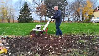 Tilling up grass expanding the garden [upl. by Reiko]