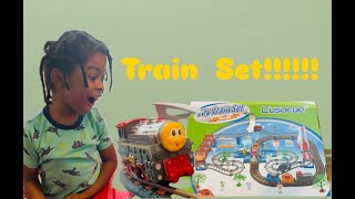 ZAIDANS FIRST TRAIN SET [upl. by Kanter503]