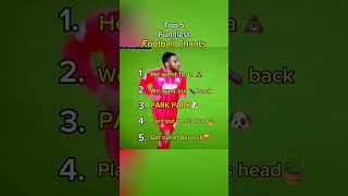 Top 5 funniest football chants😂 football soccer footballtiktok premierleague championsleague [upl. by Ardnayek130]