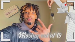 Moving into my first studio apartment at 19vlogempty apartment tour [upl. by Airdnazxela796]