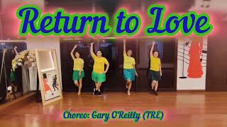 Return to Love  line dance  Gary OReilly IRE  NDC STUDIO [upl. by Dare971]