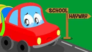 Little Red Car  Lost Car Original Song For kids  Cartoon about cars for kids [upl. by Bancroft]