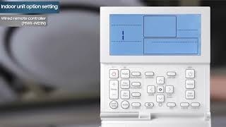 Indoor unit option code settings [upl. by Hasheem]