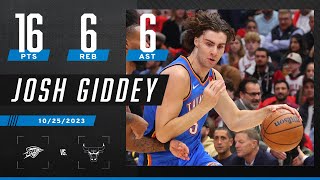 Highlights Josh Giddey puts up 1666 as Thunder open with victory over Bulls  NBA [upl. by Eolc]