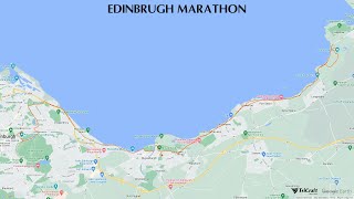 Edinbrugh Marathon Course Map [upl. by Anaira]