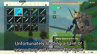 How to transfer modifers and durability and dupe the Master Sword in Tears of the Kingdom [upl. by Ainnek]