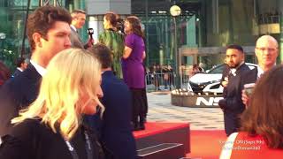 AmeliaWarner and JamieDornan on red carpet for TIFF17 [upl. by Aruam]