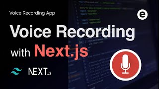 Build a voice recording app with Nextjs [upl. by Latsyrc391]