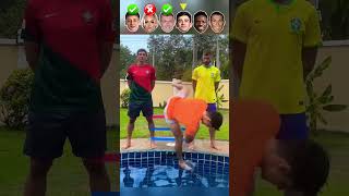 Güler VS Lehmann VS Kroos VS Gavi VS Vini VS Ronaldo  Water Jump Challenge [upl. by Adnowat555]