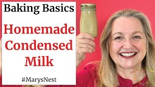 How To Make Condensed Milk  Homemade Condensed Milk  Baking Basics [upl. by Briney]