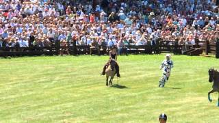 Showbild Westernreiter Dülmener Wildpferdefang 2012 [upl. by Aikyn]