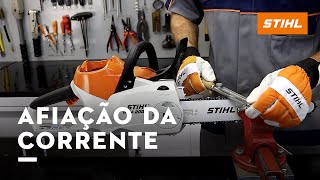 Como afiar corrente da sua motosserra [upl. by Estell]