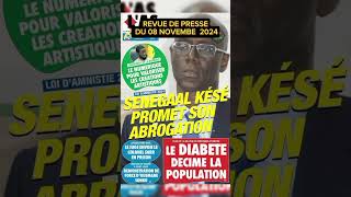 Wolof Revue de presse 🇸🇳du 08 novembre 2024part1 revuedepresse actualitesenegal mtdnews08 [upl. by Yllib]