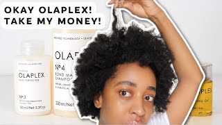 SO I TRIED OLAPLEX NO 3 ON MY 4C HAIR  Is it worth the hype [upl. by Jegar562]