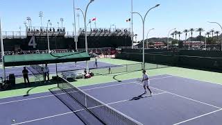 BNP Indian Wells checking out the new updated practice courts access [upl. by Kinghorn1]