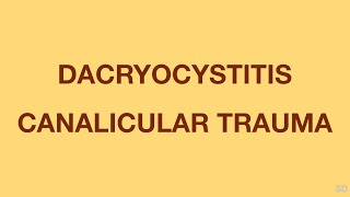 Oculoplasty Session 31 Trauma Infection and Neoplasm of Lacrimal Drainage Pathways [upl. by Oniger]