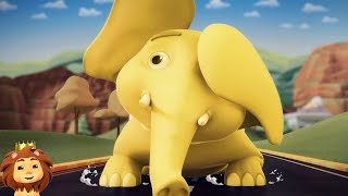 Ek Mota Hathi In Yellow Color एक मोटा हाथी Popular Hindi Rhymes For Kids [upl. by Xad]