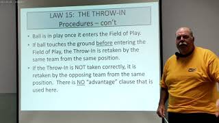 Outdoor Class Laws of the Game Law 15  The Throwin [upl. by Annav]