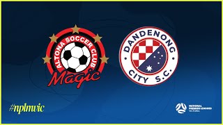 2024 NPLMVIC Round 2 Dandenong City SC v Altona Magic SC [upl. by Enirtak]